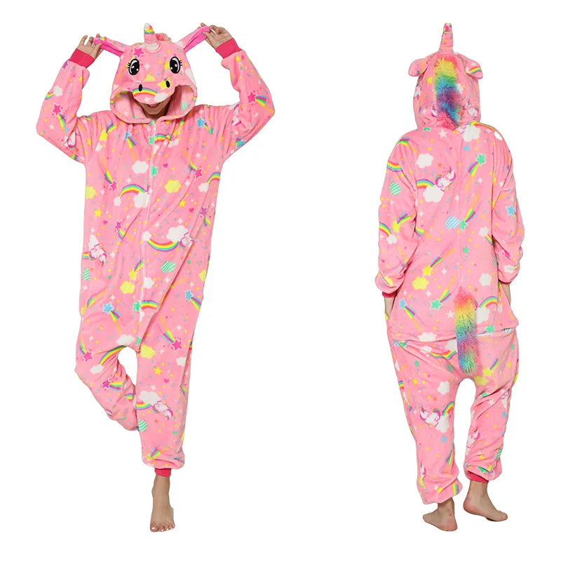 Pyjama pilou pilou Femme "Kigurumi Animal" – Douceur Fantaisie Hiver