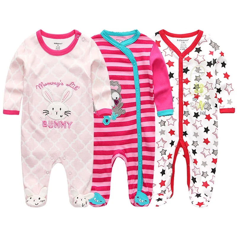 Pyjama Bébé “Pack Essentiel” – Lot de Pyjamas en Coton Doux