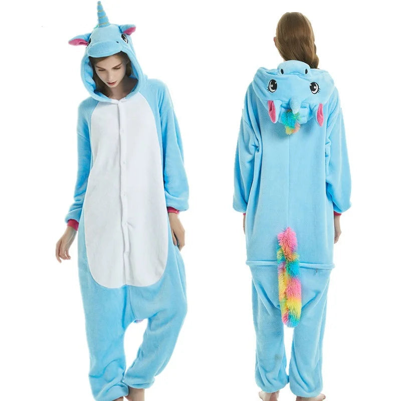 Pyjama pilou pilou Femme "Kigurumi Animal" – Douceur Fantaisie Hiver