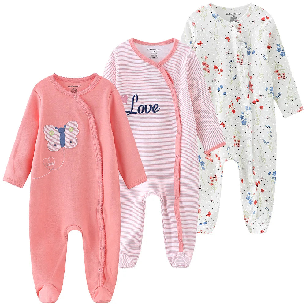 Pyjama Bébé “Pack Essentiel” – Lot de Pyjamas en Coton Doux