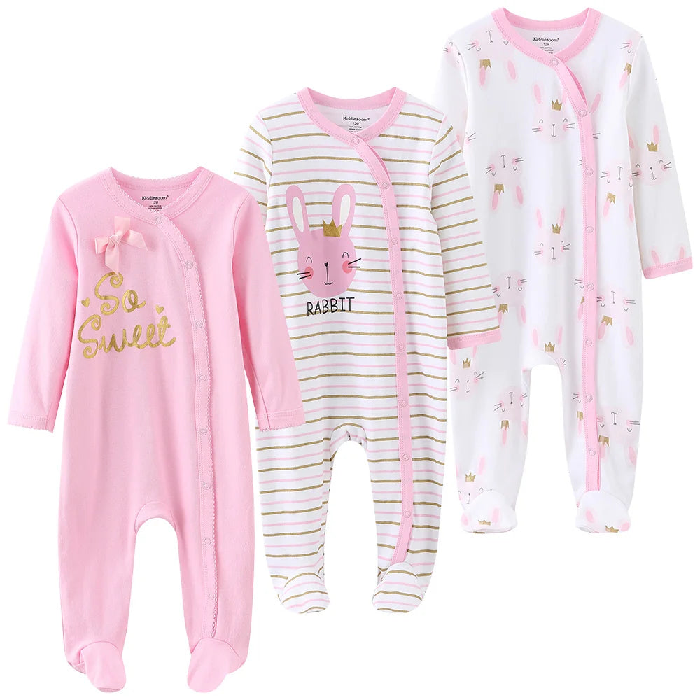 Pyjama Bébé “Pack Essentiel” – Lot de Pyjamas en Coton Doux