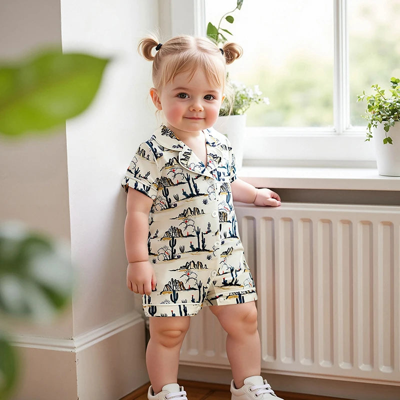 Pyjama Bébé 2 Pièces “Léger” – Ensemble Coton Garçon & Fille pour bébés de 0 à 24 mois