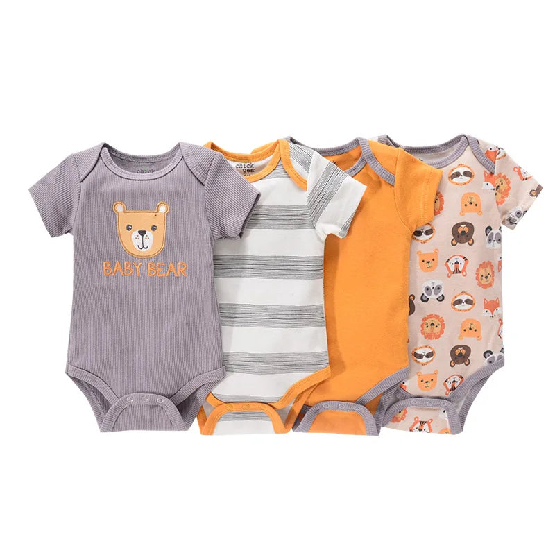 Pyjama Bébé “Pack Brisé” – Lot de 3 ou 4 Pyjamas en Coton Doux