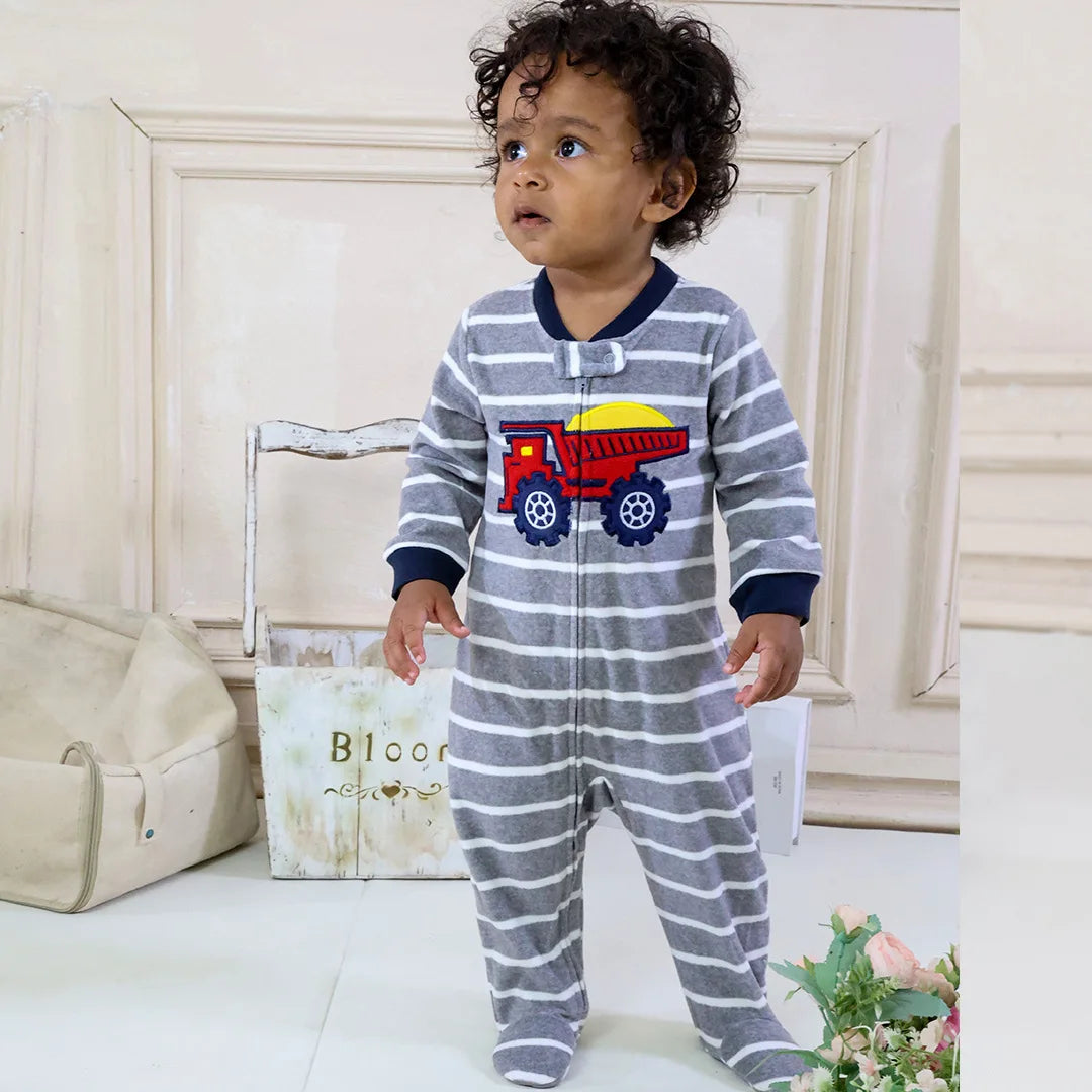 Pyjama Bébé “Forêt Douce” – Combinaison Coton Doux, Respirante et Confort Nuit & Jour