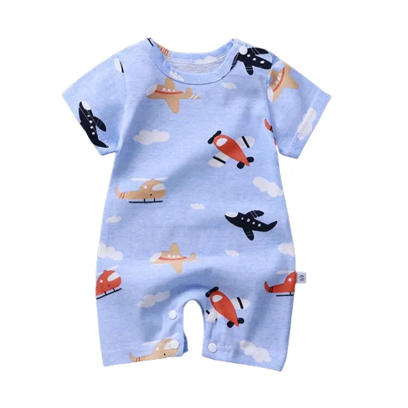 Pyjama Bébé Été “Clé du Ciel” – Barboteuse en Coton Doux 0-18 Mois