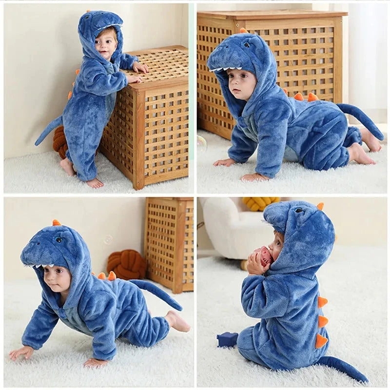 Pyjama pilou pilou Polaire Enfant Hiver – Licorne, Loup, Dino & Animaux, Combinaison Chaude