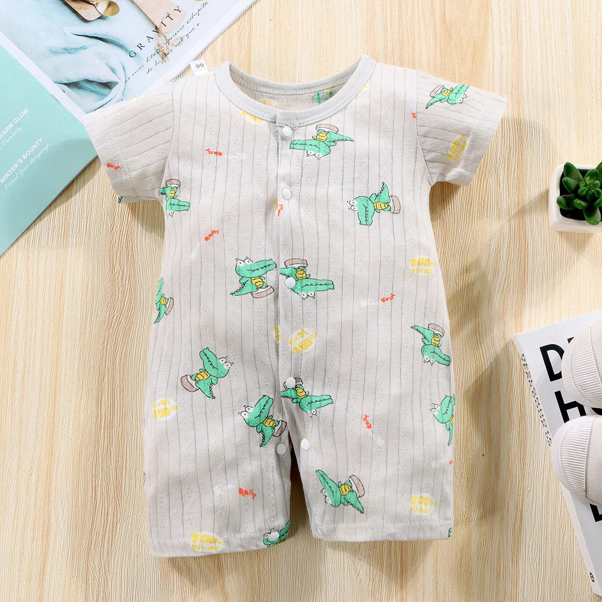 Pyjama Bébé “Brise d’Éveil” – Robe en Coton Été, Légère et Confortable