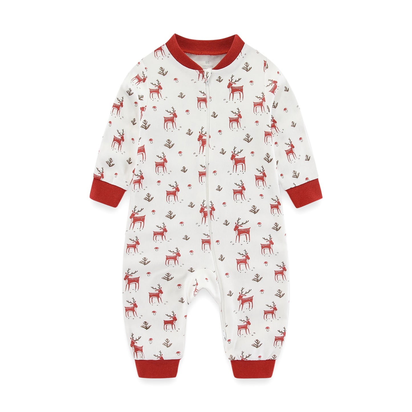 Pyjama Bébé “Zippé” – Combinaison en Coton avec Fermeture Éclair