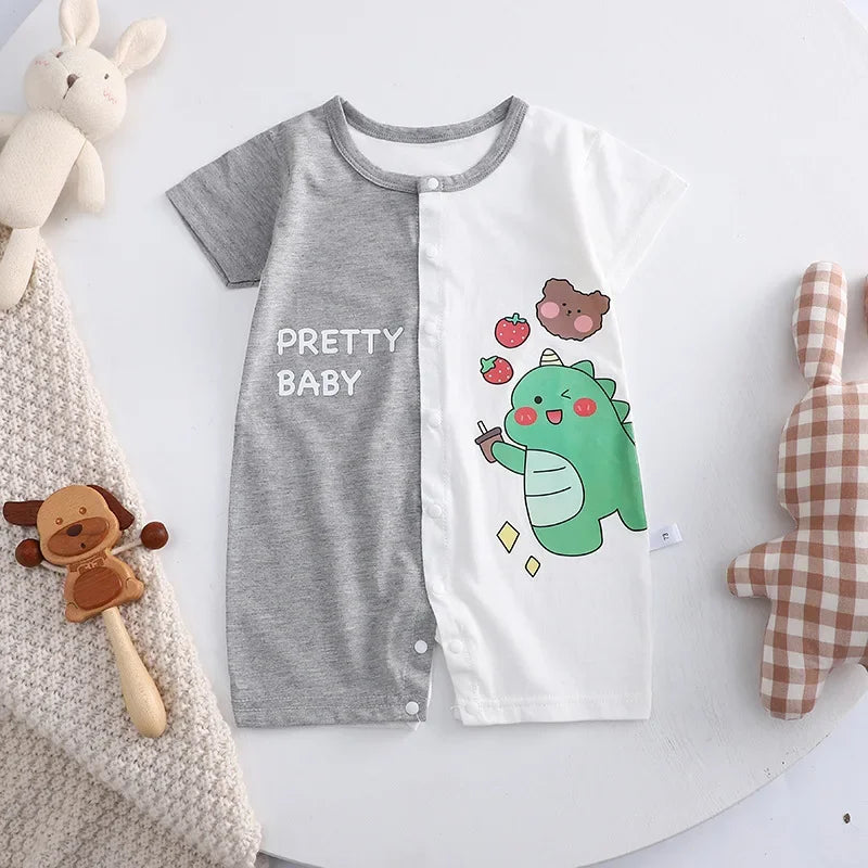 Pyjama Bébé Été “Clé du Ciel” – Barboteuse en Coton Doux 0-18 Mois