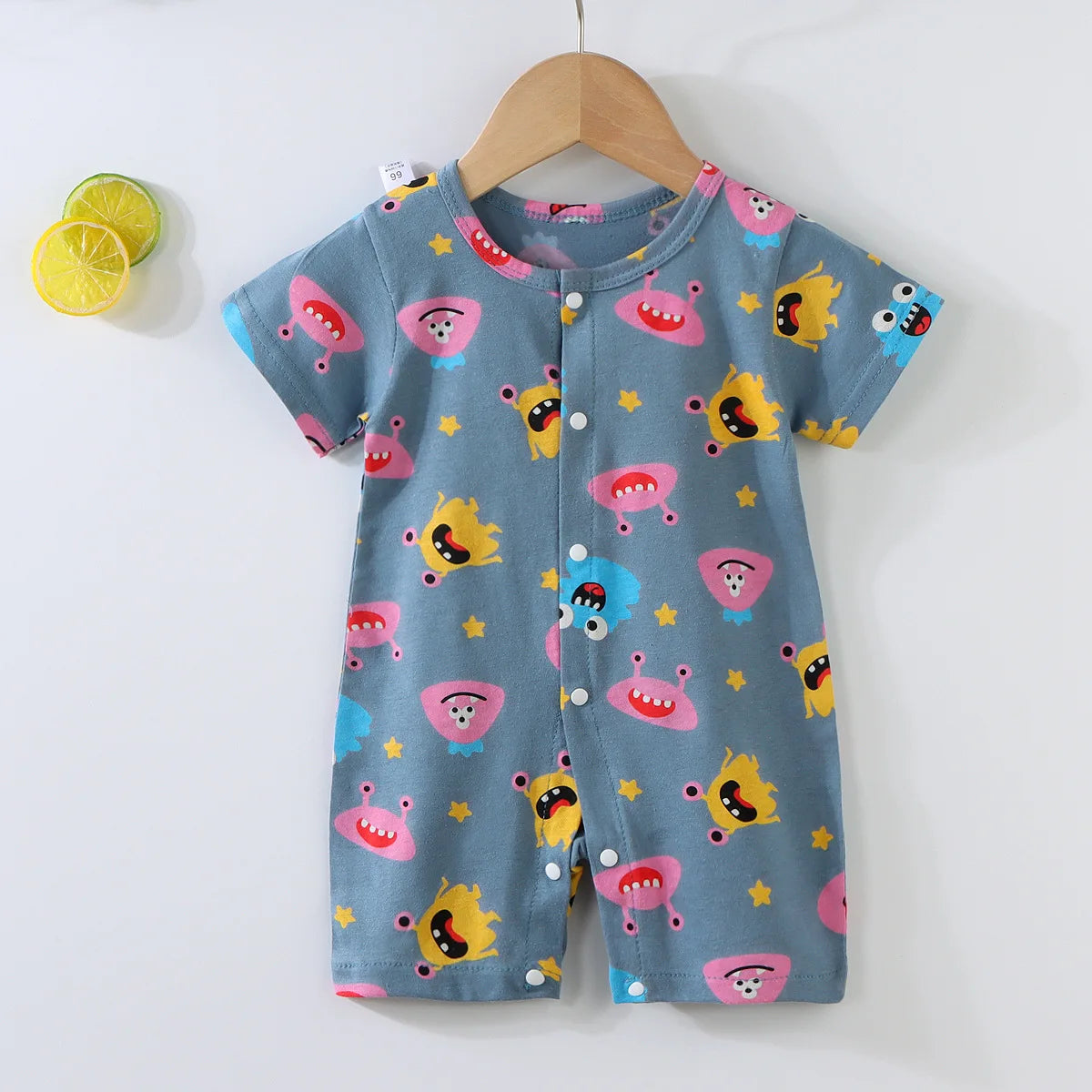Pyjama Bébé “Brise d’Éveil” – Robe en Coton Été, Légère et Confortable