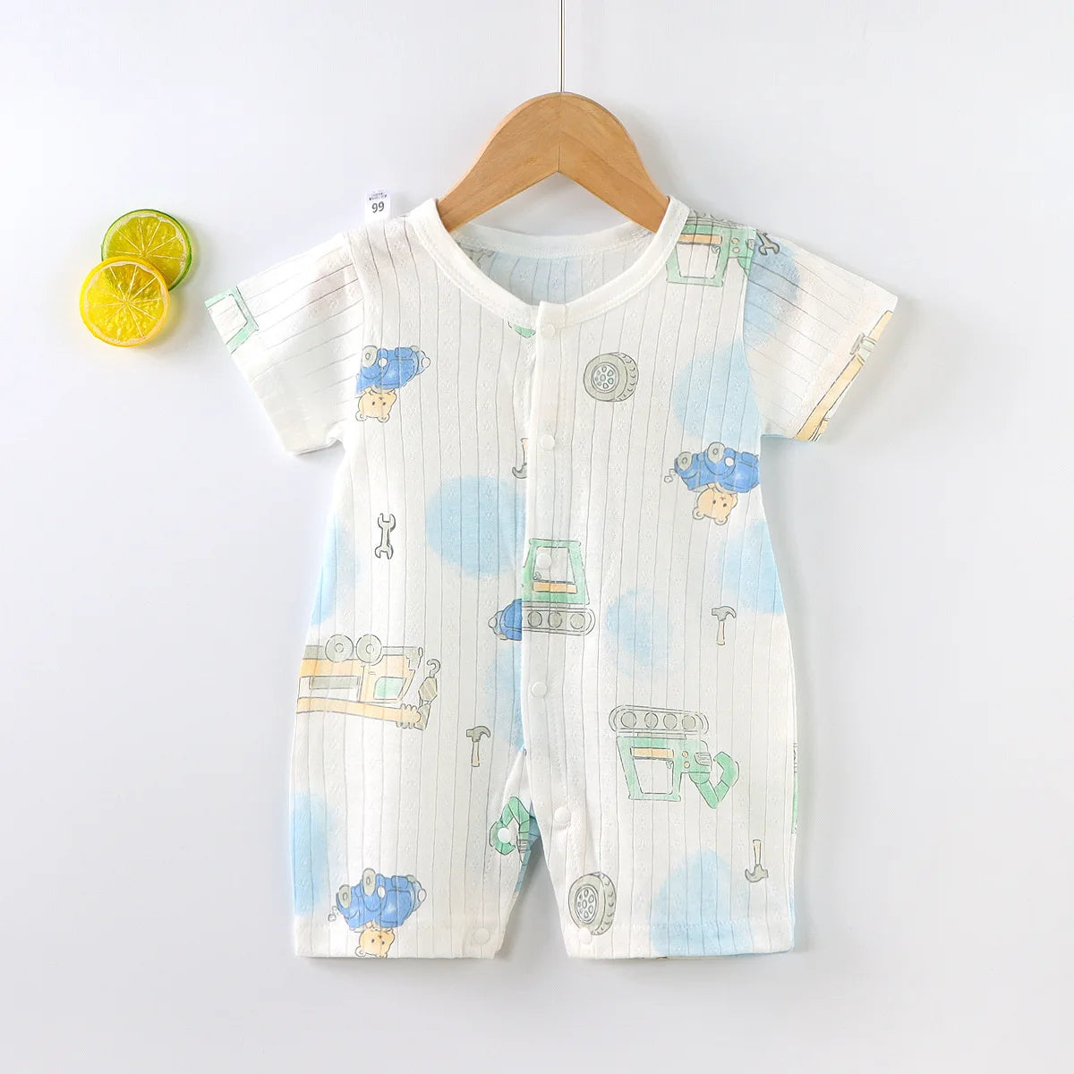 Pyjama Bébé “Brise d’Éveil” – Robe en Coton Été, Légère et Confortable