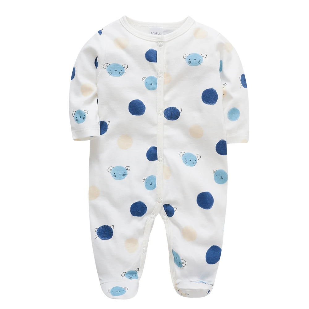 Pyjama Bébé “Rêve de Coton” – Lot de 3 Pyjamas 100% Coton Intelligent