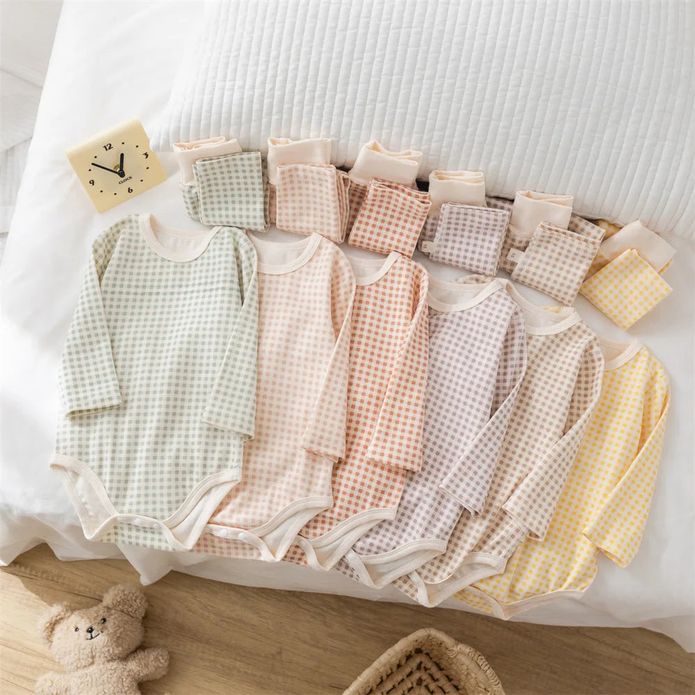 Pyjama Bébé en Coton Peigné – Grenouillère Unisexe Automne Hiver 0-24 mois