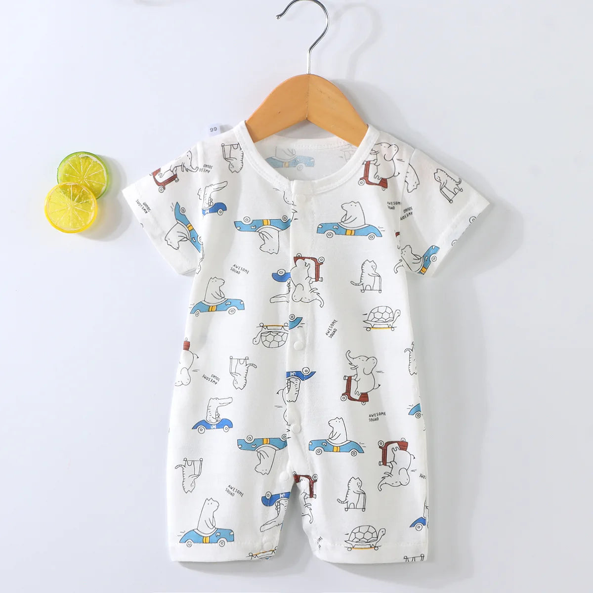 Pyjama Bébé “Brise d’Éveil” – Robe en Coton Été, Légère et Confortable
