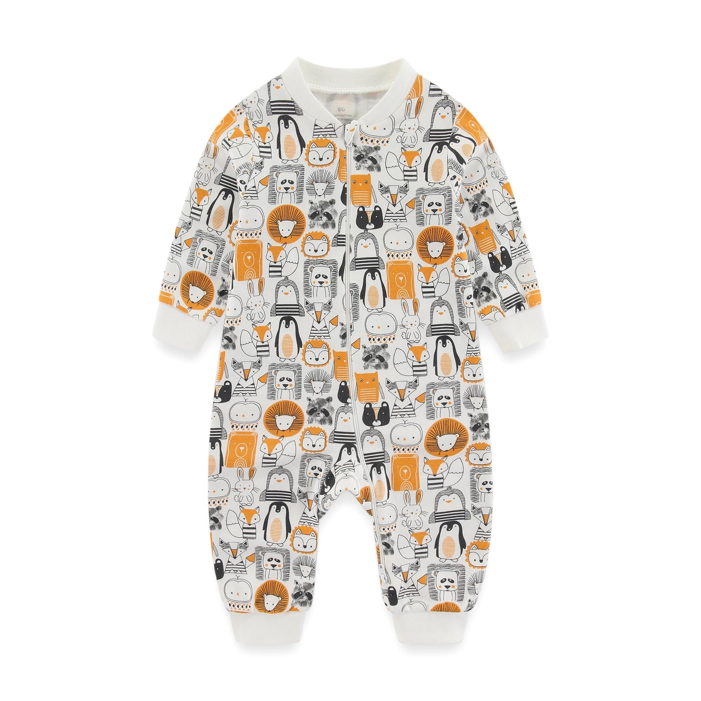 Pyjama Bébé “Zippé” – Combinaison en Coton avec Fermeture Éclair
