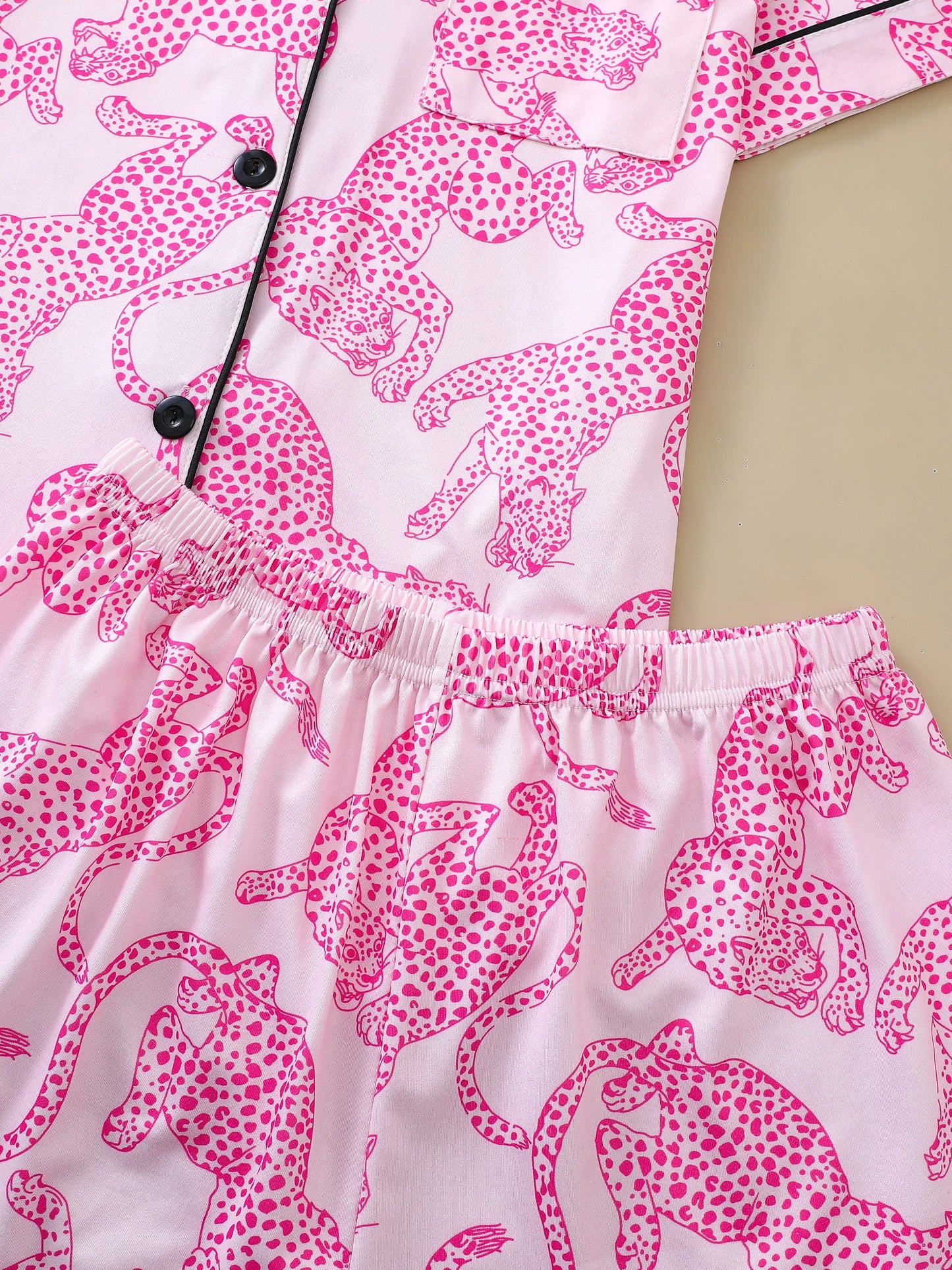 Pyjama Femme “Féroce d’Été” – Ensemble Coton Léger Imprimé