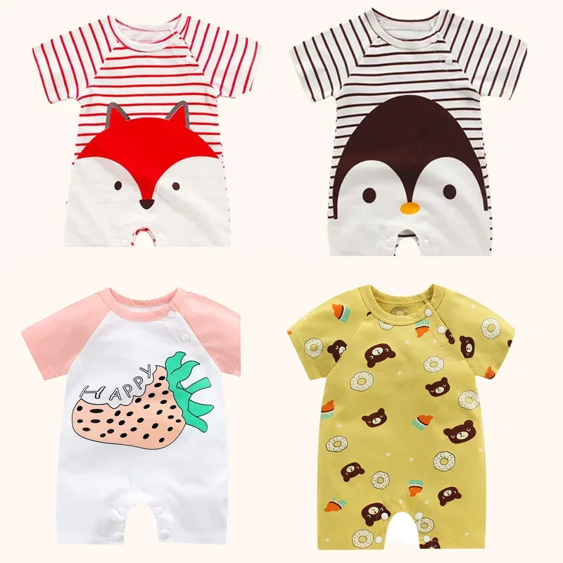 Pyjama Bébé Été “Clé du Ciel” – Barboteuse en Coton Doux 0-18 Mois