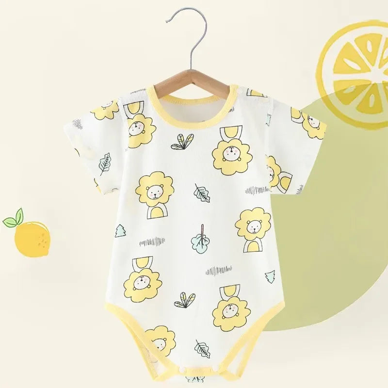 Pyjama Bébé Été “Clair de Fraîcheur” – Barboteuse en Coton Respirant