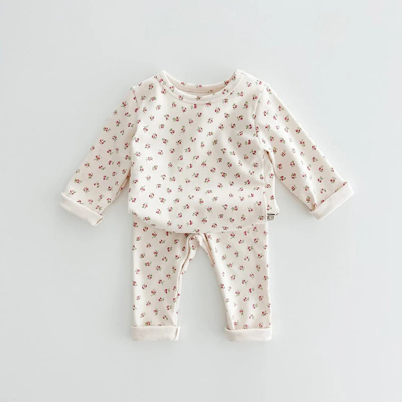 Pyjama Enfant “Lapinou Doux” – Ensemble 2 Pièces en Maille de Coton Respirant, 0-24 Mois Unisexe