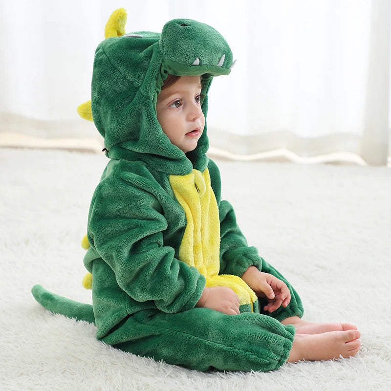 Pyjama pilou pilou Polaire Enfant Hiver – Licorne, Loup, Dino & Animaux, Combinaison Chaude