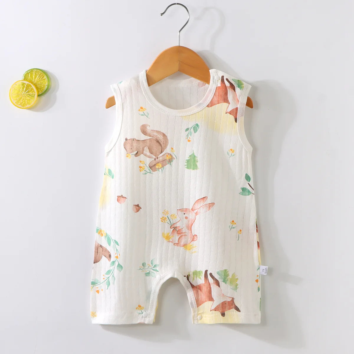 Pyjama Bébé “Souffle d’Été” – Combinaison Légère en Coton