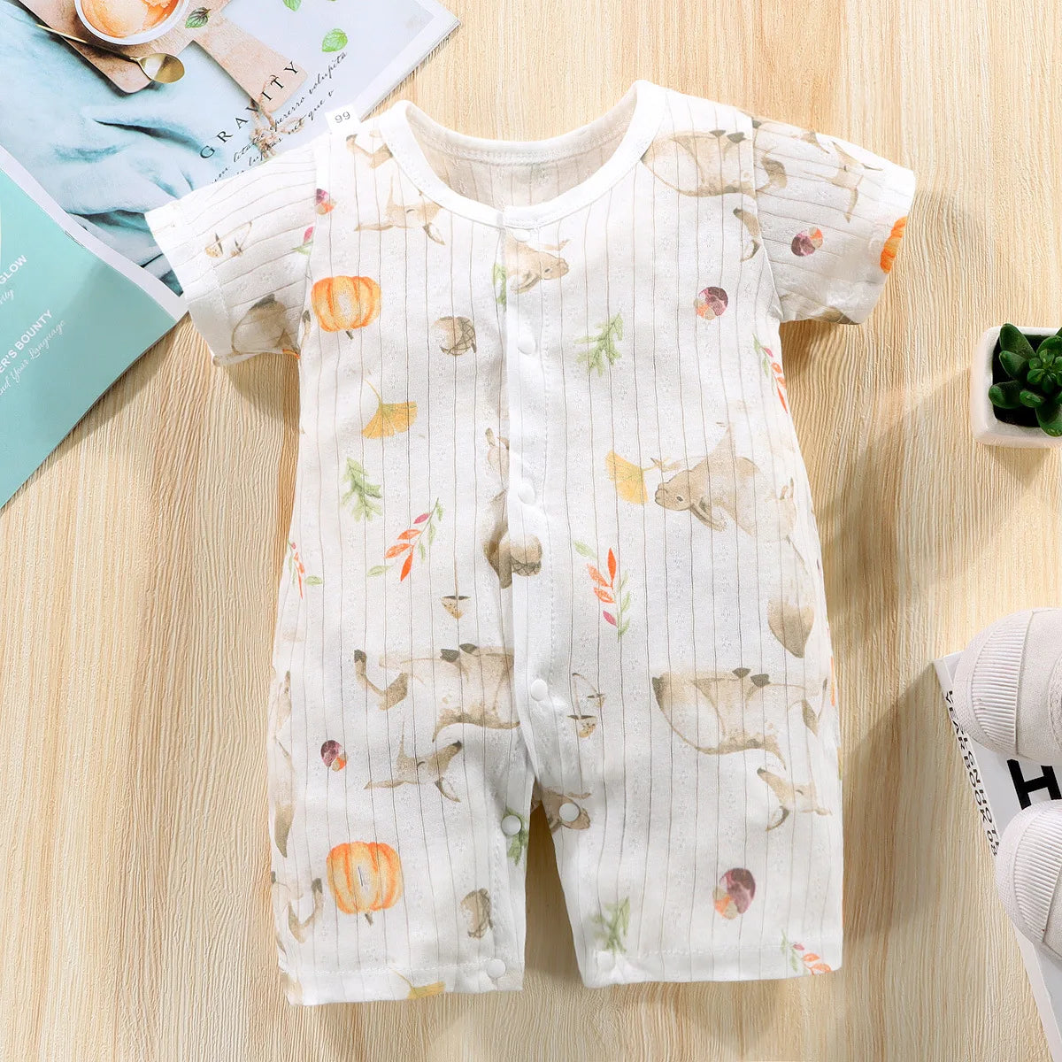 Pyjama Bébé “Brise d’Éveil” – Robe en Coton Été, Légère et Confortable