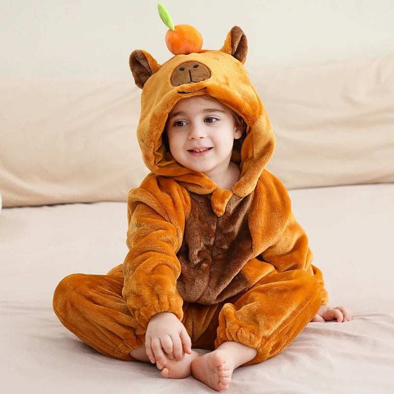 Pyjama pilou pilou Polaire Enfant Hiver – Licorne, Loup, Dino & Animaux, Combinaison Chaude