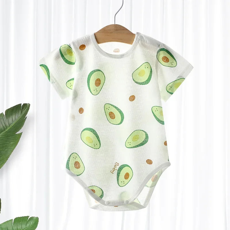 Pyjama Bébé Été “Clair de Fraîcheur” – Barboteuse en Coton Respirant