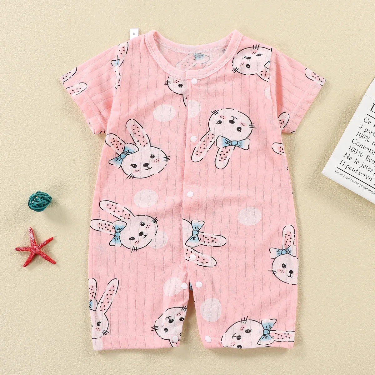 Pyjama Bébé “Brise d’Éveil” – Robe en Coton Été, Légère et Confortable