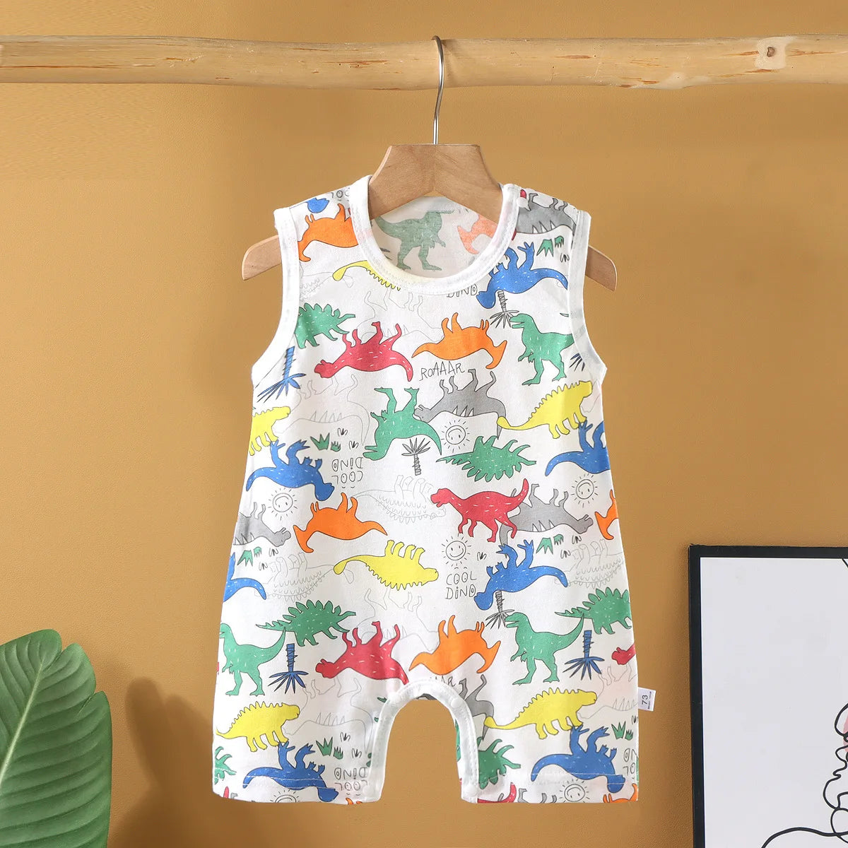 Pyjama Bébé “Souffle d’Été” – Combinaison Légère en Coton