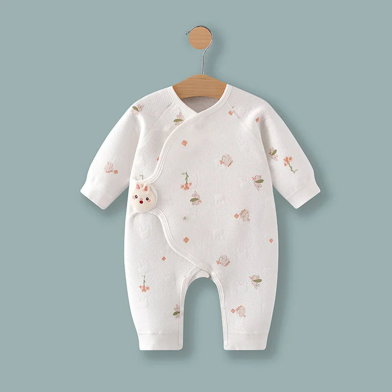 Pyjama Bébé "Coton Étoiles" – Grenouillère Unisexe Motif 0-24 Mois