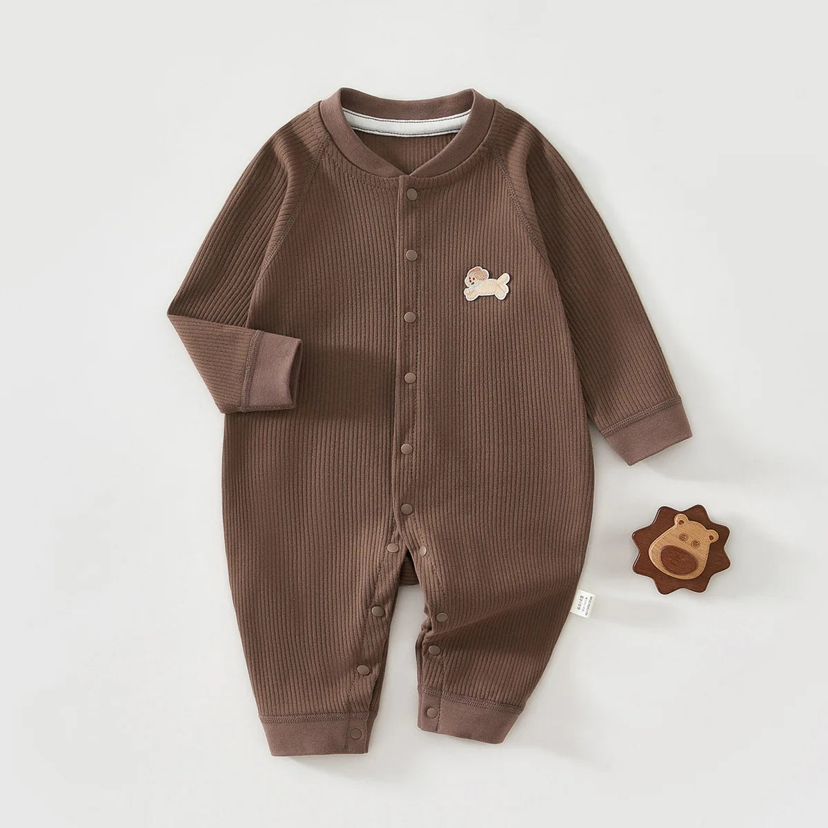 Pyjama Bébé Coton Côtelé – Grenouillère Printemps Été Unisexe pour les 0-24 Mois