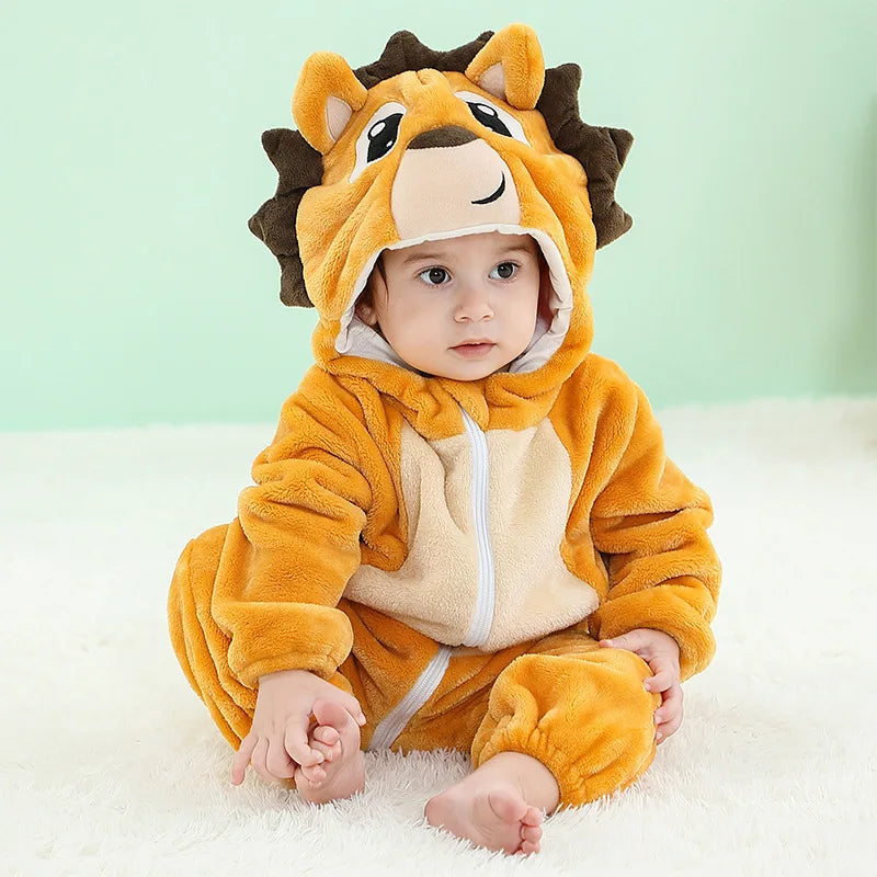 Pyjama pilou pilou Polaire Enfant Hiver – Licorne, Loup, Dino & Animaux, Combinaison Chaude