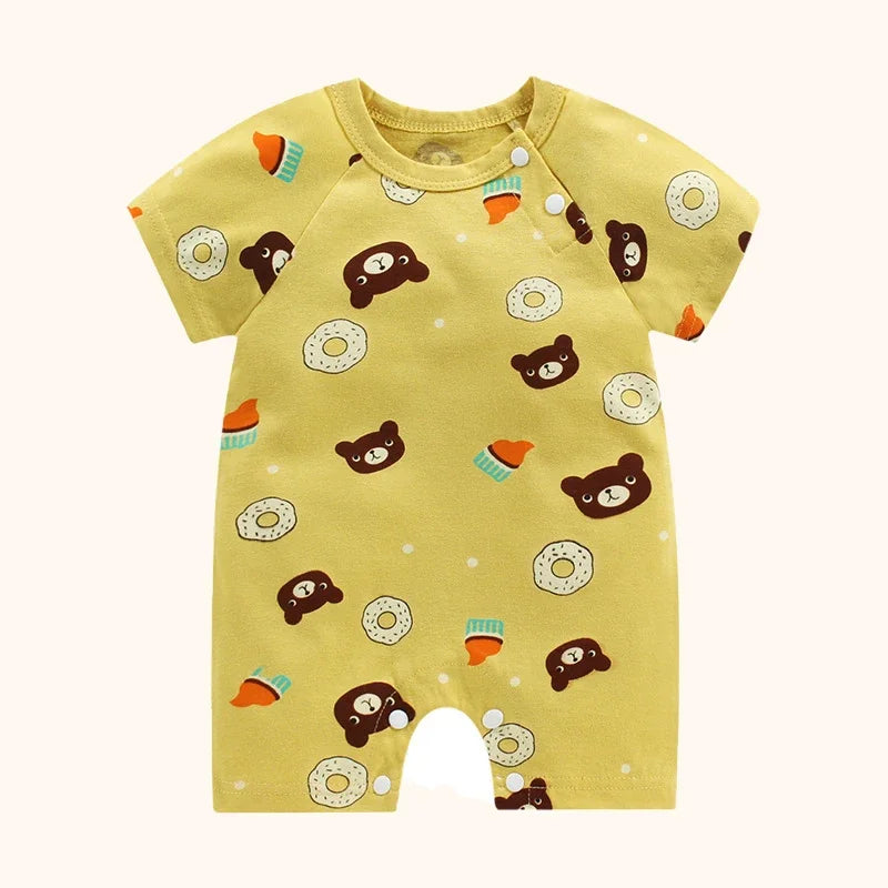 Pyjama Bébé Été “Clé du Ciel” – Barboteuse en Coton Doux 0-18 Mois