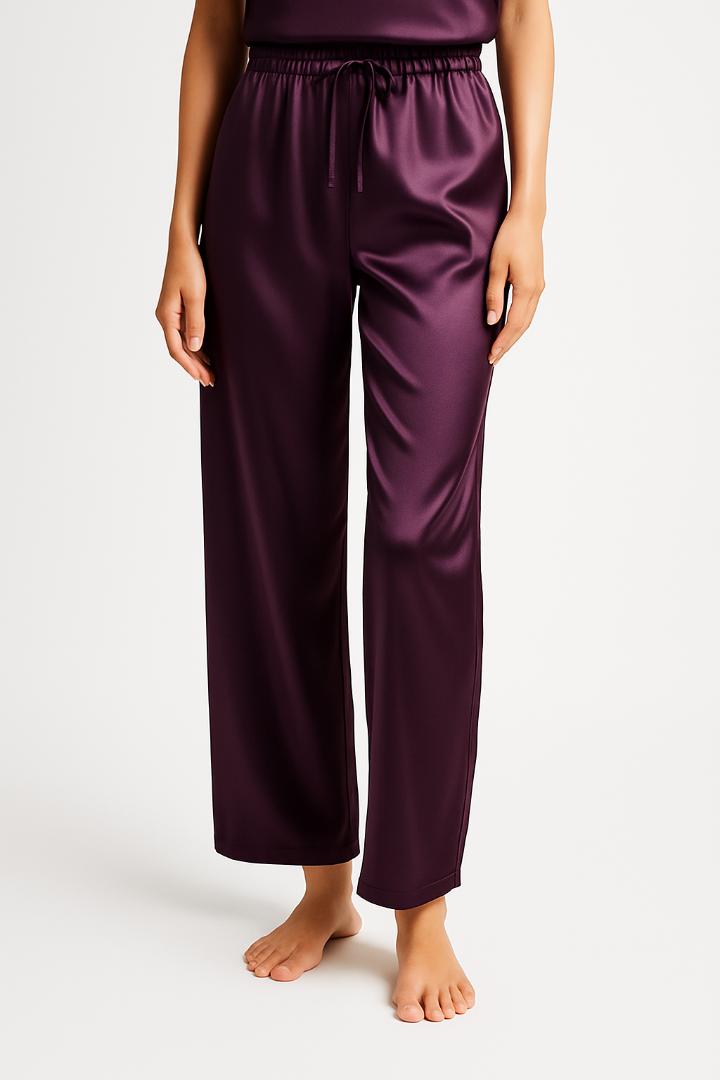Pyjama Femme “Velours Nuage” – Ensemble en Satin Velours Hiver Élégant