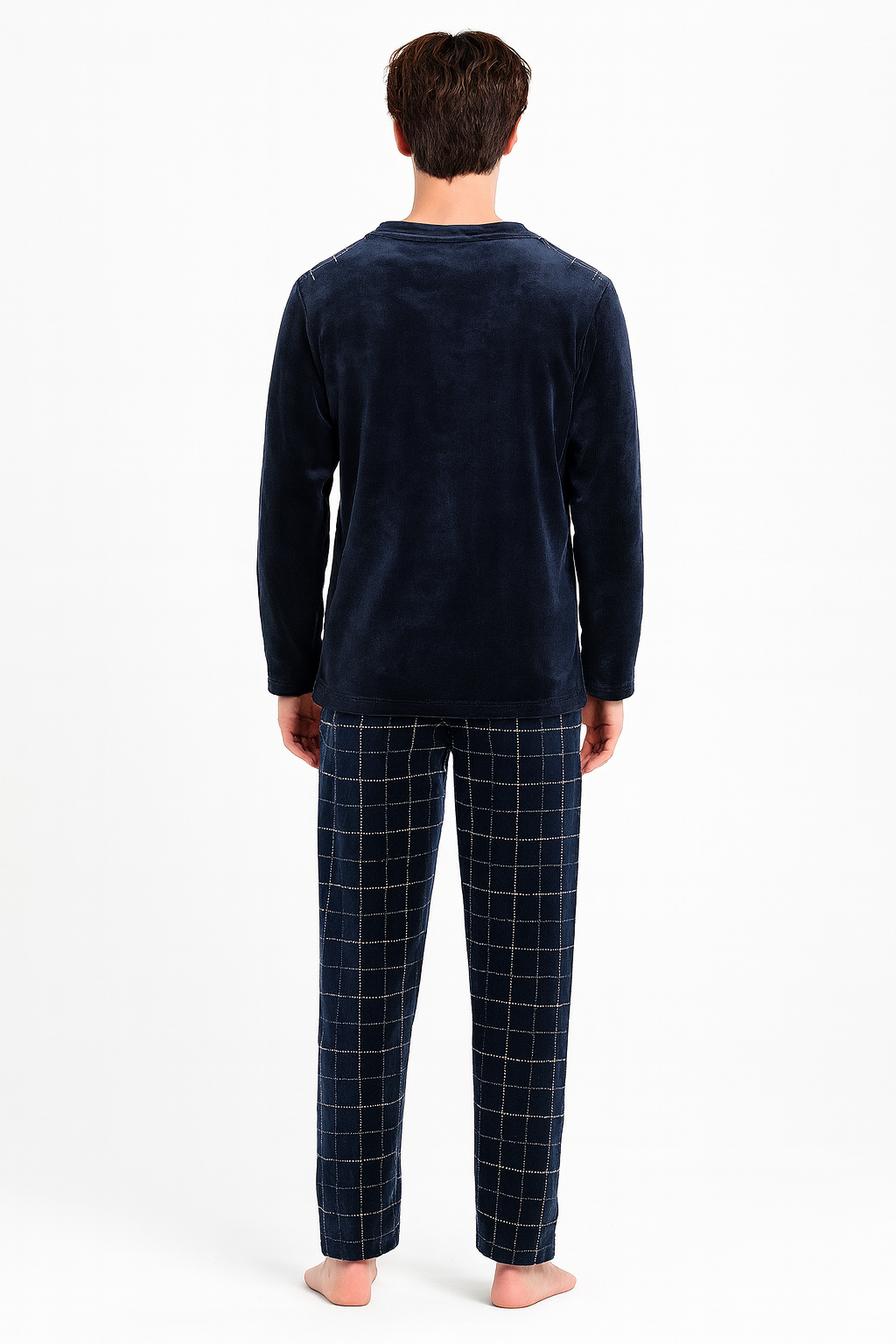 Pyjama Homme “L’Essentiel du Soir” – Ensemble Chaud en Flanelle Douce & Respirante