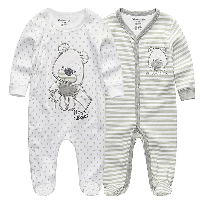 Pyjama Bébé “Pack Essentiel” – Lot de Pyjamas en Coton Doux