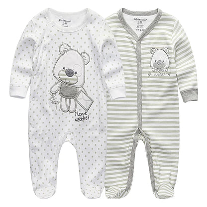 Pyjama Bébé “Pack Essentiel” – Lot de Pyjamas en Coton Doux