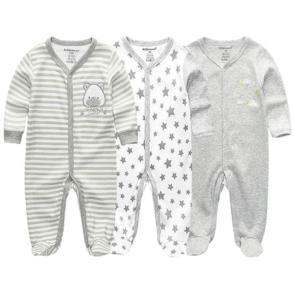 Pyjama Bébé “Pack Essentiel” – Lot de Pyjamas en Coton Doux