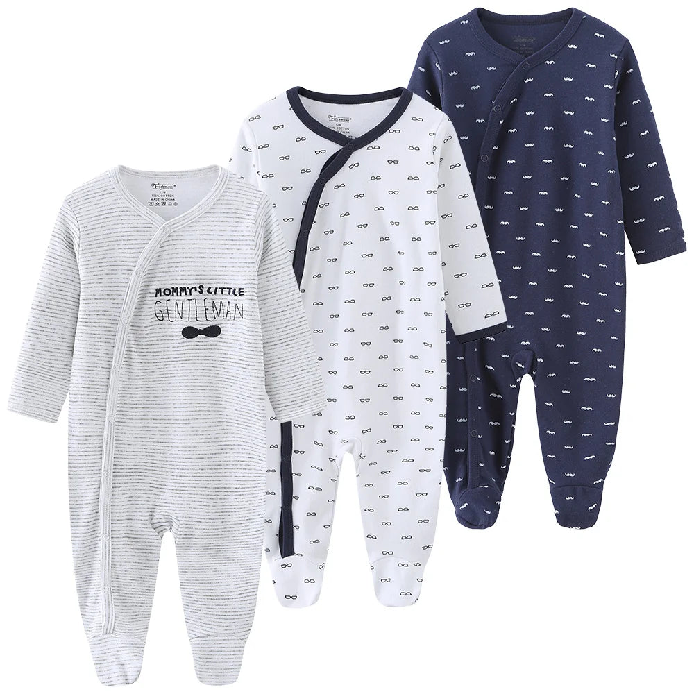 Pyjama Bébé “Pack Essentiel” – Lot de Pyjamas en Coton Doux