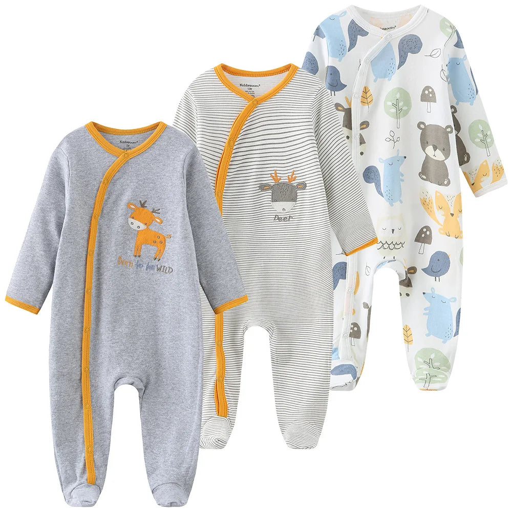 Pyjama Bébé “Pack Essentiel” – Lot de Pyjamas en Coton Doux