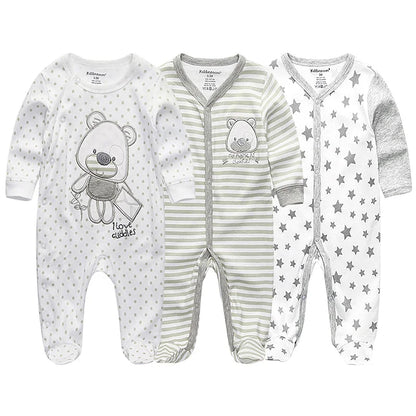 Pyjama Bébé “Pack Essentiel” – Lot de Pyjamas en Coton Doux
