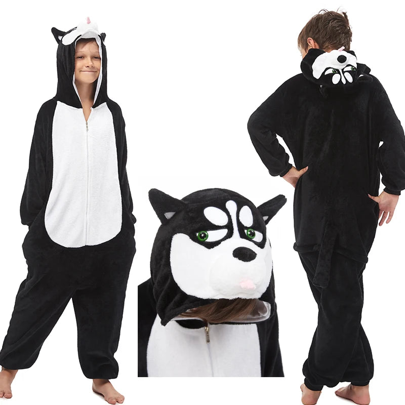 Kigurumi Enfant Hiver – Pilou Pilou Polaire, Licorne, Loup & Animaux