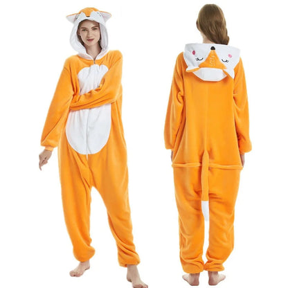 Pyjama pilou pilou Femme "Kigurumi Animal" – Douceur Fantaisie Hiver