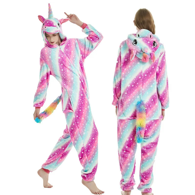 Pyjama pilou pilou Femme "Kigurumi Animal" – Douceur Fantaisie Hiver