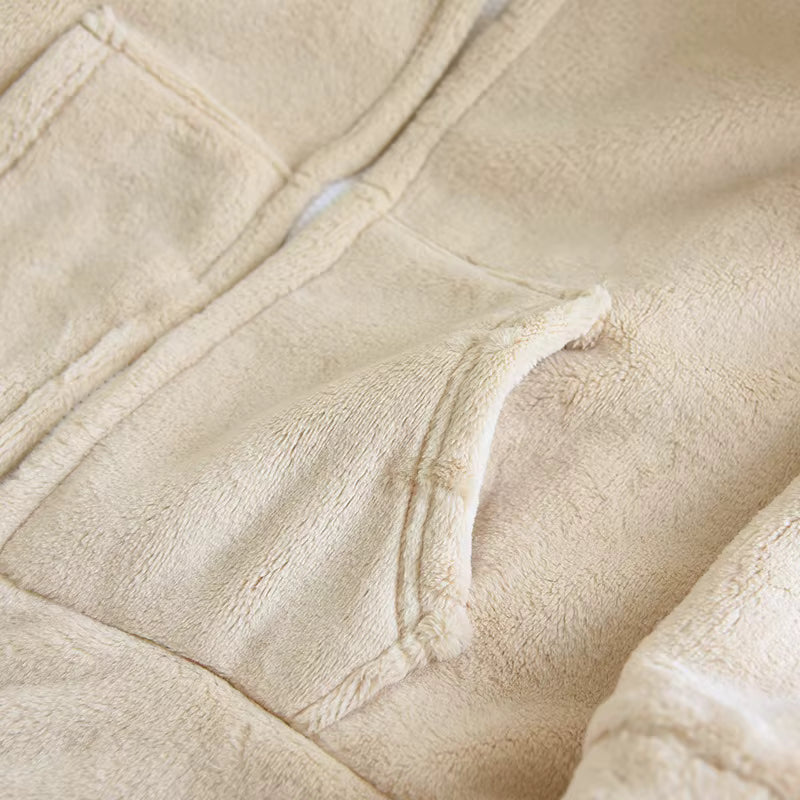 Pyjama Mixte “Refuge d’Hiver” – Ensemble en Coton Doux et Chaud