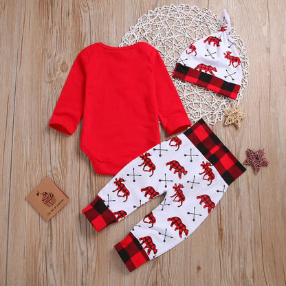 Pyjama Bébé Ensemble “Mon 1er Noël” – Combinaison Douce en Coton, 0-24 Mois
