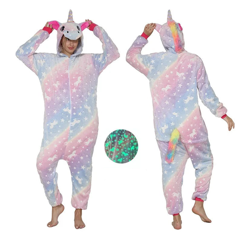 Pyjama pilou pilou Femme "Kigurumi Animal" – Douceur Fantaisie Hiver