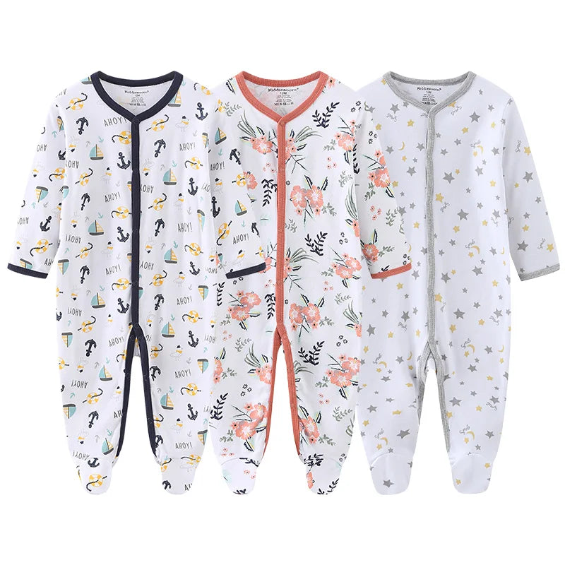 Pyjama Bébé “Pack Essentiel” – Lot de Pyjamas en Coton Doux