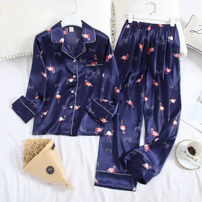 Pyjama Femme “Velours Nuage” – Ensemble Élégant en Satin Velours